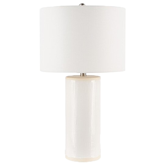 SAFAVIEH Table Lamp Collection Holfast 24" Table Lamp White