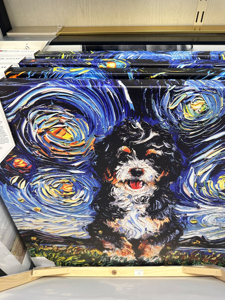 Dog Starlight painting