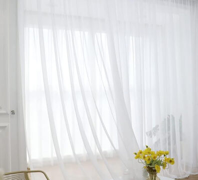 ABCHOME White Sheer Curtains