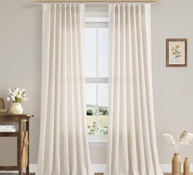 Pinch Pleat Linen Curtains